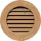 Ekena Millwork Round Gable Vent Functional, Western Red Cedar Gable Vent w/ 1" x 4" Flat Trim Frame, 24"W x 24"H GVWRO24X2401SFUWR - alternate 1
